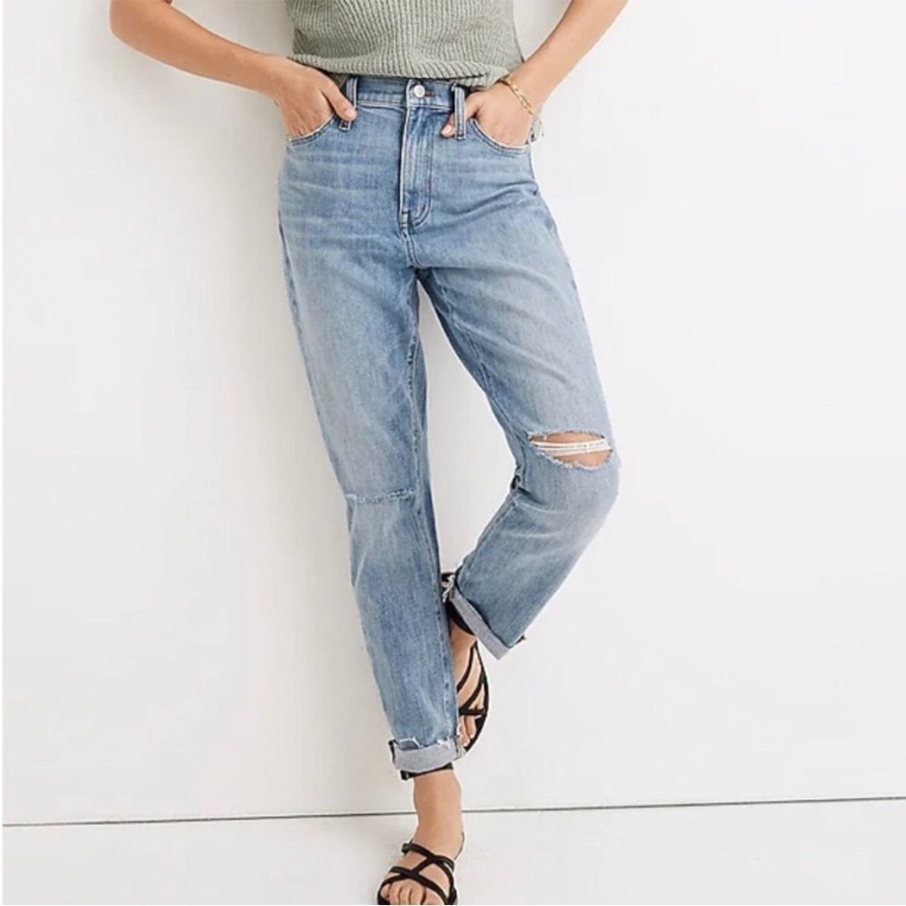 Madewell The High-rise Slim Crop Boyjean